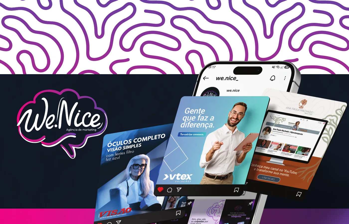 Quem é a We.Nice, carrosséis e reels